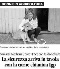 Articolo 'Donne e agricoltura', tratto da 'Il Tirreno' - Bibbona 2009