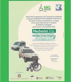 Riconoscimento per la donazione fatta al progetto Mobilità Gratuita - Marina di Bibbona 2013